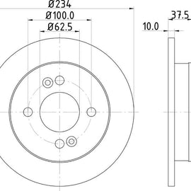 HYUNDAI i10 - Rear Brake Disc | OPTIMA | TBD8367-D - SKU TBD8367-D - SpareMe South Africa