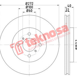 Brake Components Brake Disc TBD8378-D OPTIMA