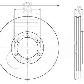 NISSAN Hardbody - Front Brake Disc | OPTIMA | TBD8386-D - SKU TBD8386-D - SpareMe South Africa