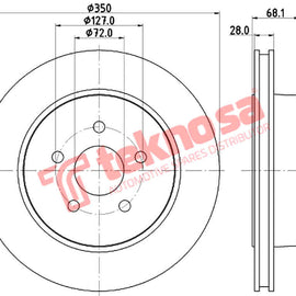 Brake Components Brake Disc TBD8419-D OPTIMA