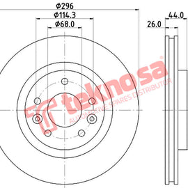 Brake Components Brake Disc TBD8423-D OPTIMA