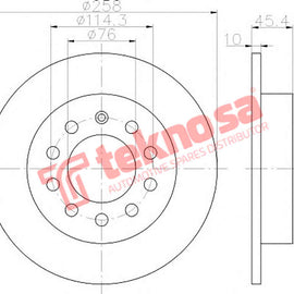 Brake Components Brake Disc TBD8427-D OPTIMA