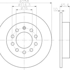 HYUNDAI Tiburon - Rear Brake Disc | OPTIMA | TBD8427-D - SKU TBD8427-D - SpareMe South Africa