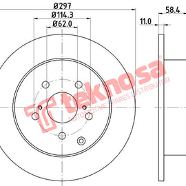 Brake Components Brake Disc TBD8440-D OPTIMA