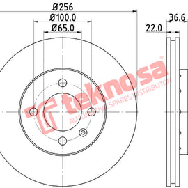 Brake Components Brake Disc TBD8463-D OPTIMA