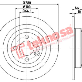 Brake Components Brake Disc TBD8480-D OPTIMA