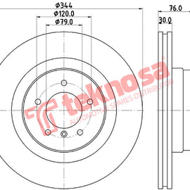 Brake Components Brake Disc TBD8495-D OPTIMA