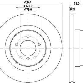 LAND ROVER Range Rover - Front Brake Disc | OPTIMA | TBD8495-D - SKU TBD8495-D - SpareMe South Africa