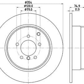 LAND ROVER Range Rover - Rear Brake Disc | OPTIMA | TBD8496-D - SKU TBD8496-D - SpareMe South Africa