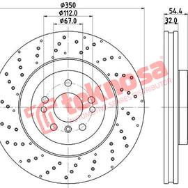 Brake Components Brake Disc TBD8505-D OPTIMA