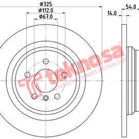 Brake Components Brake Disc TBD8506-D OPTIMA