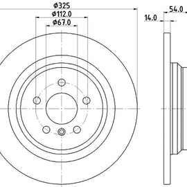 Mercedes-Benz GLE-Series - Rear Brake Disc | OPTIMA | TBD8506-D - SKU TBD8506-D - SpareMe South Africa