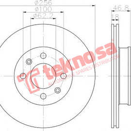 Brake Components Brake Disc TBD8534-D OPTIMA