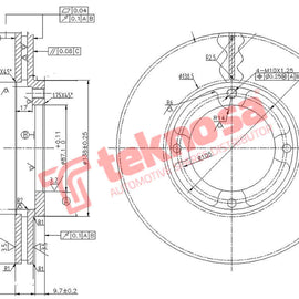 Brake Components Brake Disc TBD8550-D OPTIMA