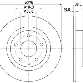 MAZDA CX5 - Rear Brake Disc | OPTIMA | TBD8552-D - SKU TBD8552-D - SpareMe South Africa