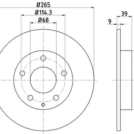 MAZDA - Rear Brake Disc | OPTIMA | TBD8553-D - SKU TBD8553-D - SpareMe South Africa