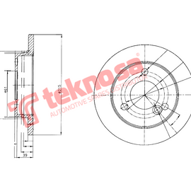 Brake Components Brake Disc TBD8555-D OPTIMA