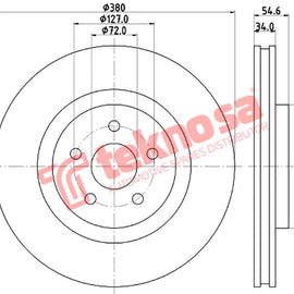 Brake Components Brake Disc TBD8589-D OPTIMA