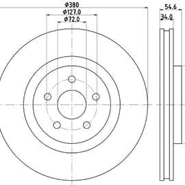 JEEP Grand Cherokee - Front Brake Disc | OPTIMA | TBD8589-D - SKU TBD8589-D - SpareMe South Africa