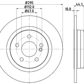 Mercedes-Benz A-Series - Rear Brake Disc | OPTIMA | TBD8603-D - SKU TBD8603-D - SpareMe South Africa