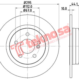Brake Components Brake Disc TBD8603-D OPTIMA