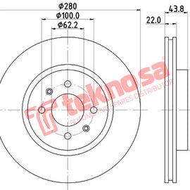 Brake Components Brake Disc TBD8613-D OPTIMA
