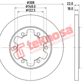 Brake Components Brake Disc TBD8621-D OPTIMA