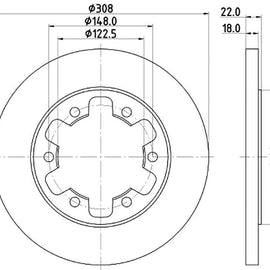 FORD Transit - Rear Brake Disc | OPTIMA | TBD8621-D - SKU TBD8621-D - SpareMe South Africa