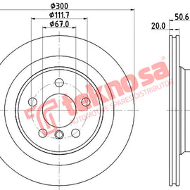Brake Components Brake Disc TBD8623-D OPTIMA