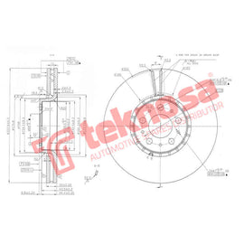 Brake Components Brake Disc TBD8628-D OPTIMA
