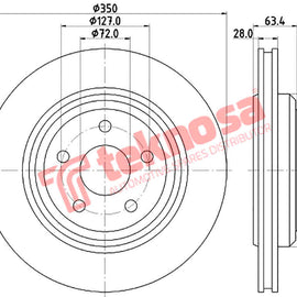Brake Components Brake Disc TBD8631-D OPTIMA