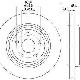 JEEP Grand Cherokee - Rear Brake Disc | OPTIMA | TBD8631-D - SKU TBD8631-D - SpareMe South Africa