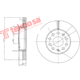 Brake Components Brake Disc TBD8651-D OPTIMA