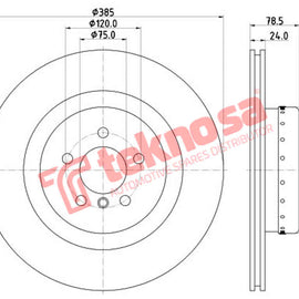Brake Components Brake Disc TBD8654-D OPTIMA
