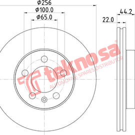 Brake Components Brake Disc TBD8660-D OPTIMA