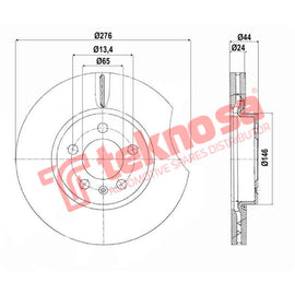 Brake Components Brake Disc TBD8698-D OPTIMA