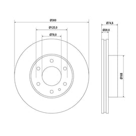 IVECO Daily - Front Brake Disc | OPTIMA | TBD9220-D - SKU TBD9220-D - SpareMe South Africa