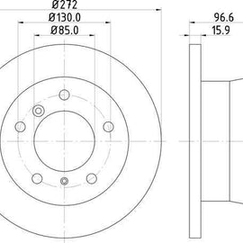Mercedes-Benz G-Series - Rear Brake Disc | OPTIMA | TBD9250-D - SKU TBD9250-D - SpareMe South Africa