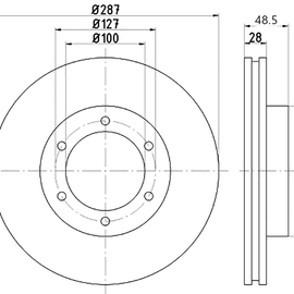 OPTIMA Front Brake Disc for TOYOTA Dyna - SKU TBD9344-D - SpareMe South Africa