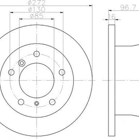 Mercedes-Benz G-Series - Rear Brake Disc | OPTIMA | TBD9346-D - SKU TBD9346-D - SpareMe South Africa