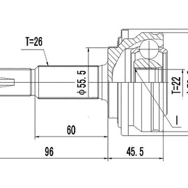 OPTIMA Front Outer Cv Joint - SKU TO3008 - SpareMe