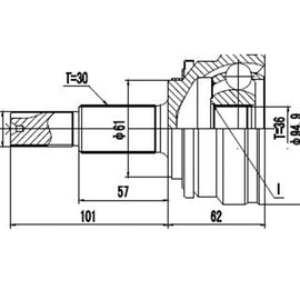 OPTIMA Front Outer Cv Joint - SKU TO3009 - SpareMe