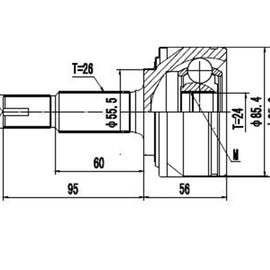 OPTIMA Front Outer Cv Joint - SKU TO3012 - SpareMe