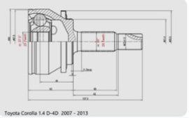 OPTIMA Front Outer Cv Joint - SKU TO3013 - SpareMe