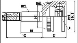 OPTIMA Front Outer Cv Joint - SKU TO3014A - SpareMe