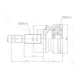 OPTIMA Front Outer Cv Joint - SKU TO3018 - SpareMe