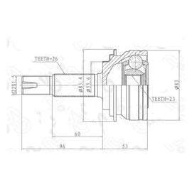 TOYOTA Corolla - Front Outer Cv Joint | OPTIMA | TO3020