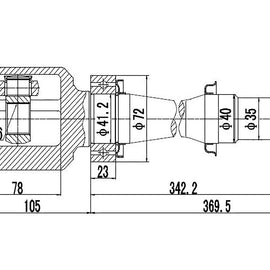 OPTIMA Front Inner Cv Joint - SKU TO4014 - SpareMe