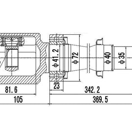 OPTIMA Front Inner Cv Joint - SKU TO4018 - SpareMe