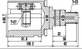 OPTIMA Front Inner Cv Joint - SKU TO4022 - SpareMe